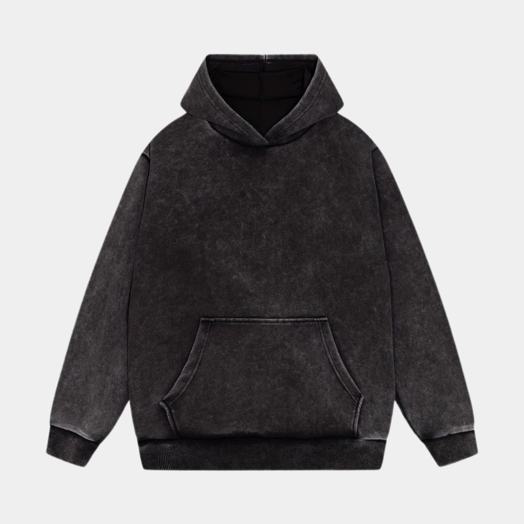 MAKE MONEY NOT FRIENDS OVERSIZED BLACK HOODIE