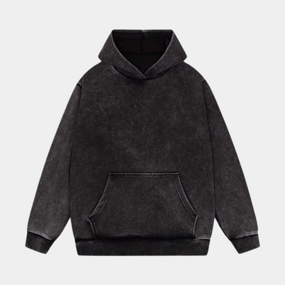 MAKE MONEY NOT FRIENDS OVERSIZED BLACK HOODIE