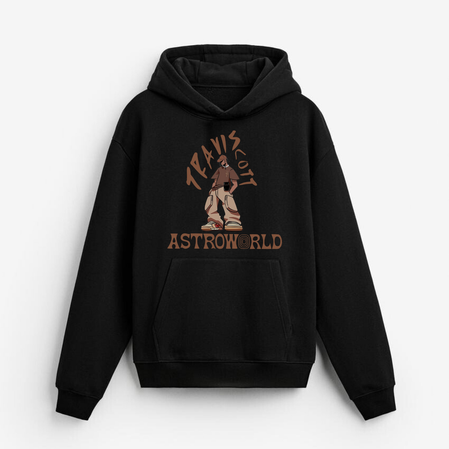 ASTROWORLD OVERSIZED BLACK HOODIE