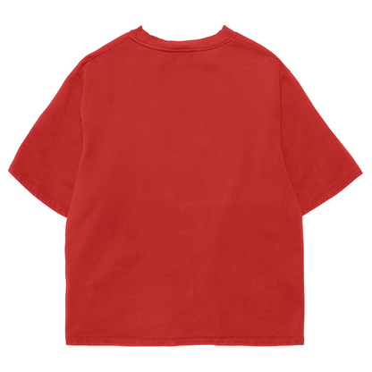 PLAIN RED OVERSIZED T-SHIRT