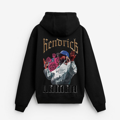 KENDRICK LAMAR OVERSIZED BLACK HOODIE