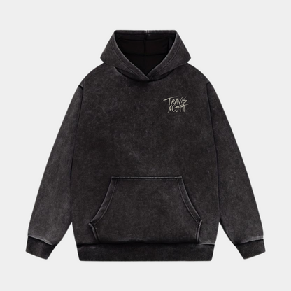 TRAVIS SCOTT OVERSIZED ACID WASH HOODIE
