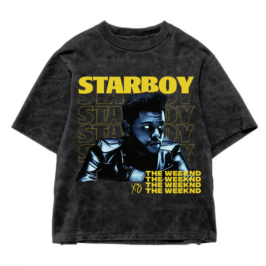 STARBOY ACID WASH OVERSIZED T-SHIRT