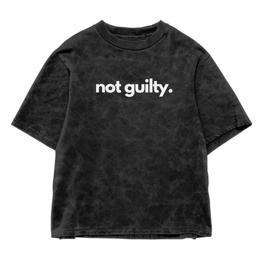 NOT GUILTY ACID WASH OVERSIZED T-SHIRT