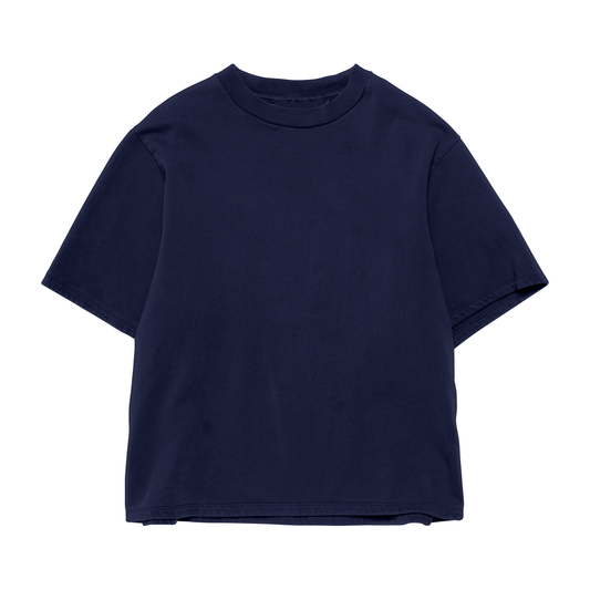 PLAIN NAVY OVERSIZED T-SHIRT